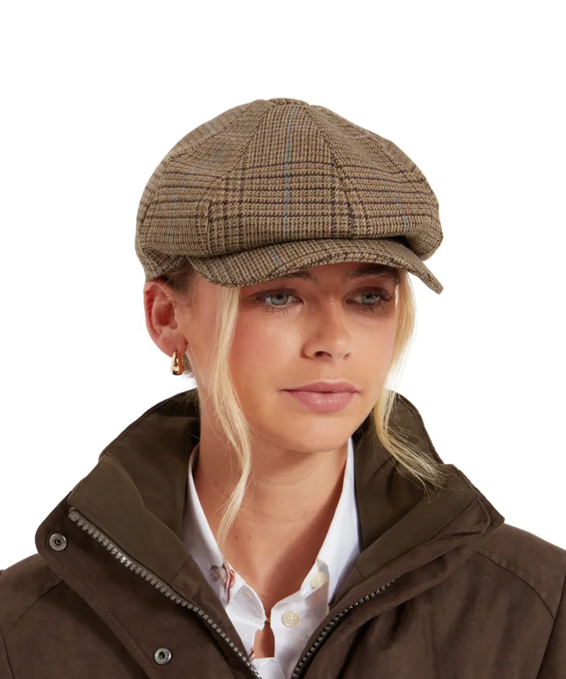 Schoffel Women's Newsboy Cap - Teviot Tweed-1