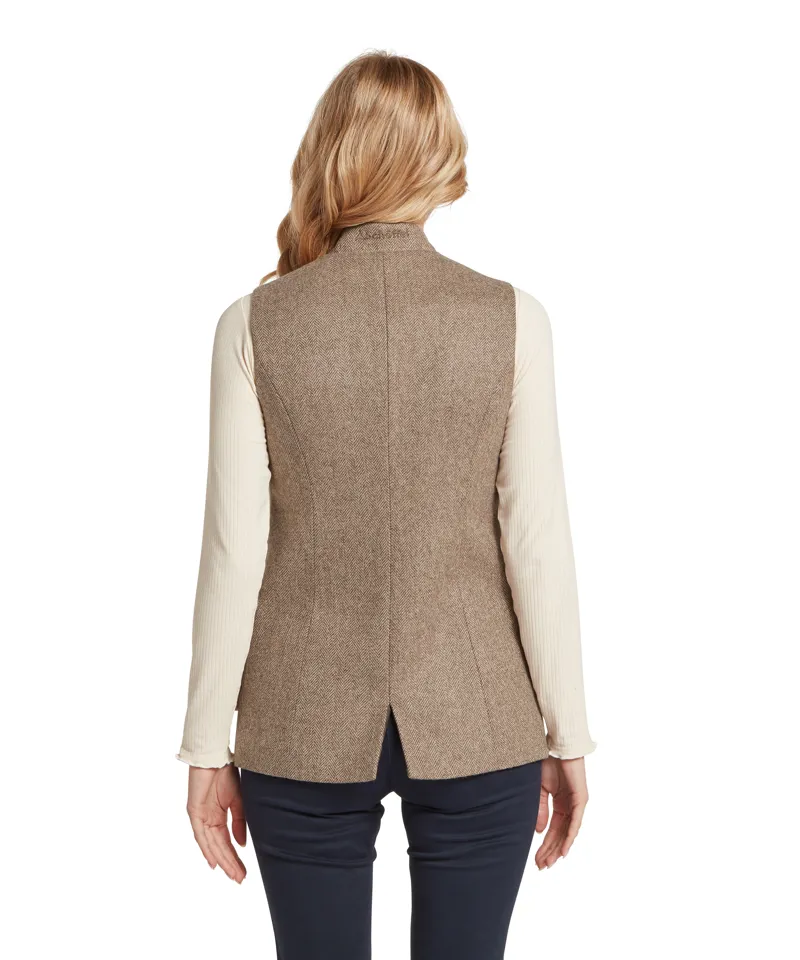 Schoffel Pennan Tweed Waistcoat - Cobblestone Herringbone Tweed-4
