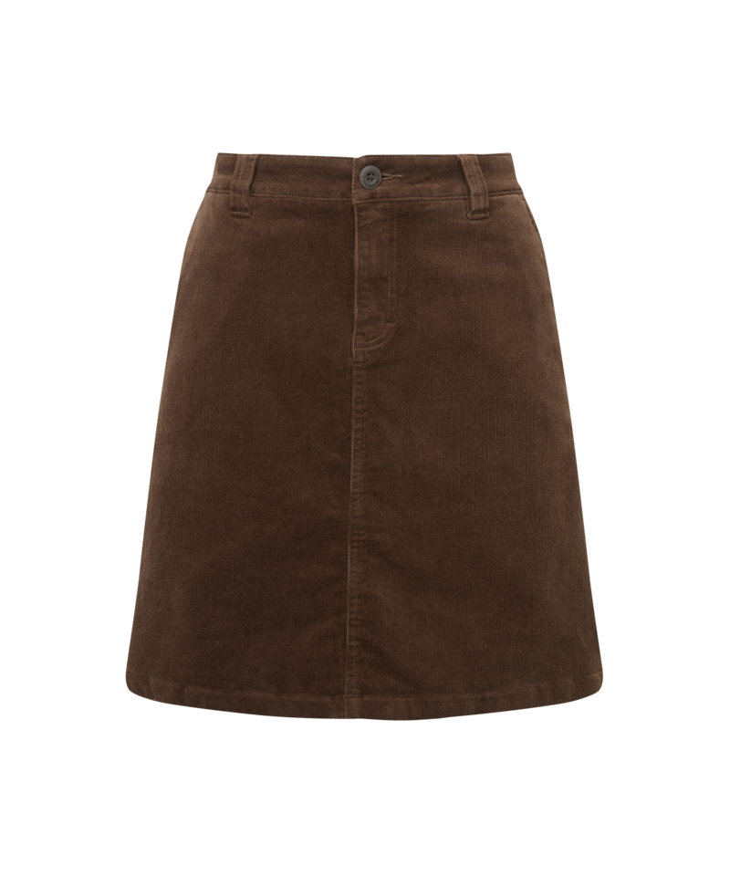 Schoffel Sage Cord Skirt - Chocolate