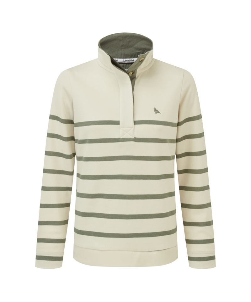 Schoffel Sandown Sweatshirt - Pale Stone and Agave