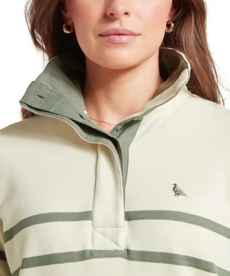 Schoffel Sandown Sweatshirt - Pale Stone and Agave-4