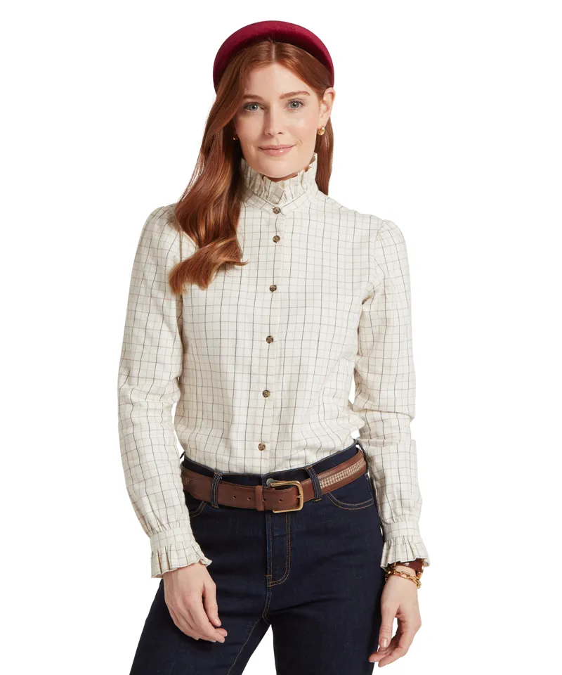 Schoffel Sheringham Shirt - Cobblestone Tattersall-2