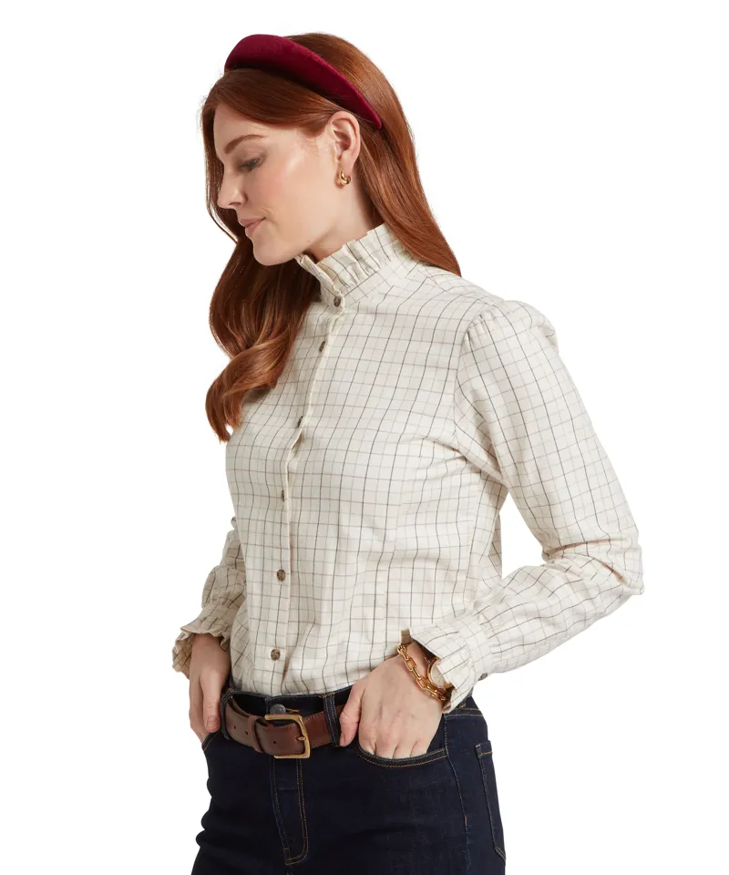 Schoffel Sheringham Shirt - Cobblestone Tattersall-5