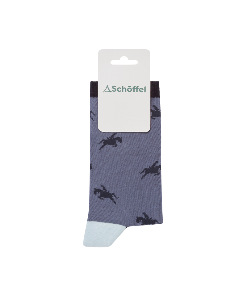 Schoffel Horse Sock - Navy