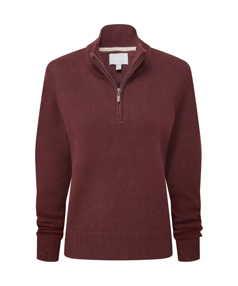 Schoffel Thoralby 1/4 Zip Jumper - Port