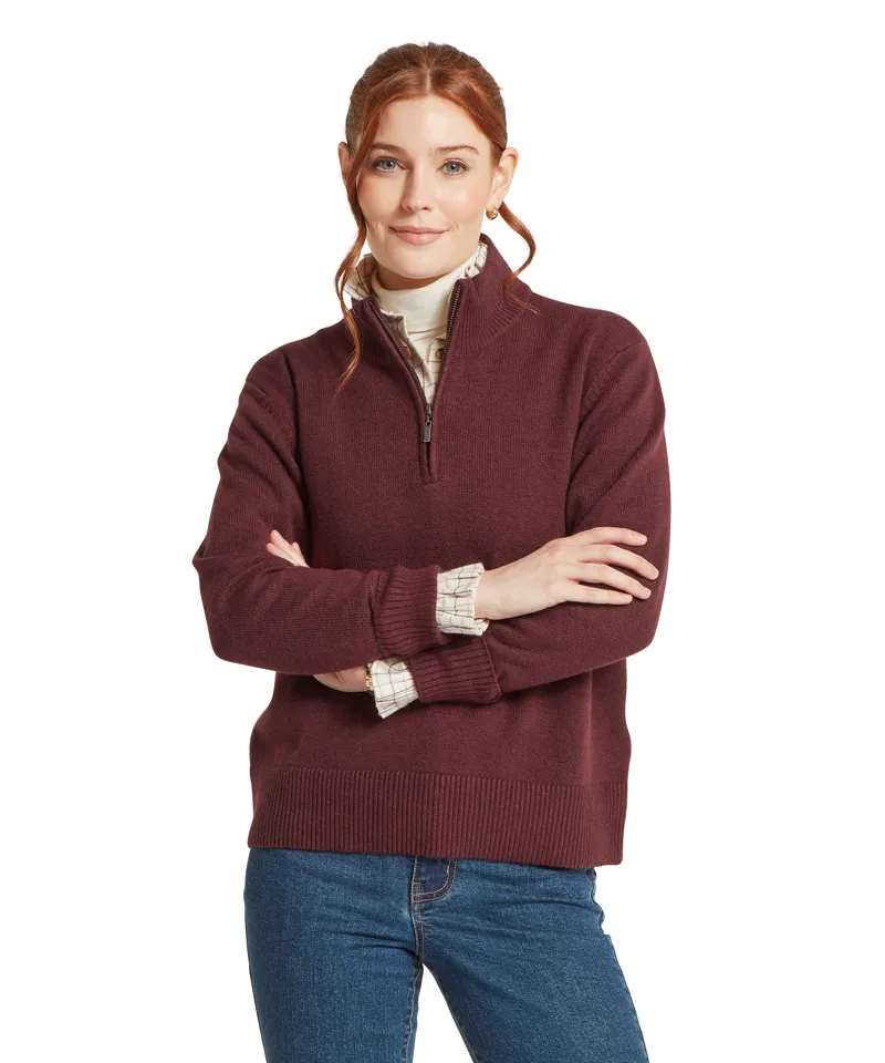 Schoffel Thoralby 1/4 Zip Jumper - Port-1