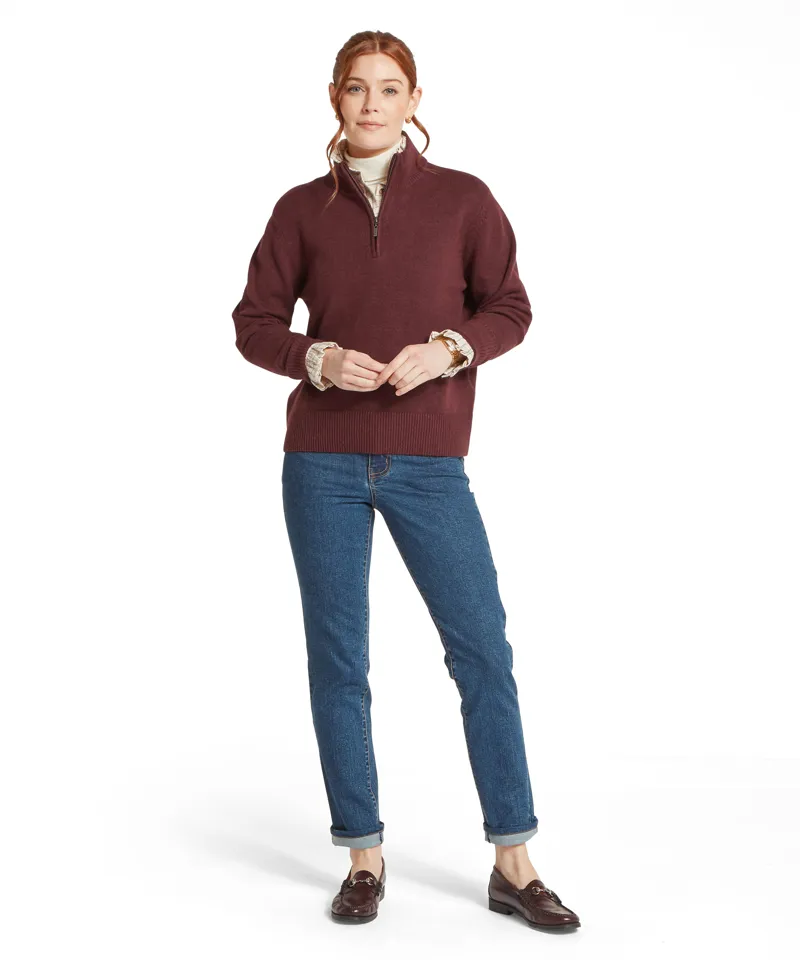 Schoffel Thoralby 1/4 Zip Jumper - Port-2