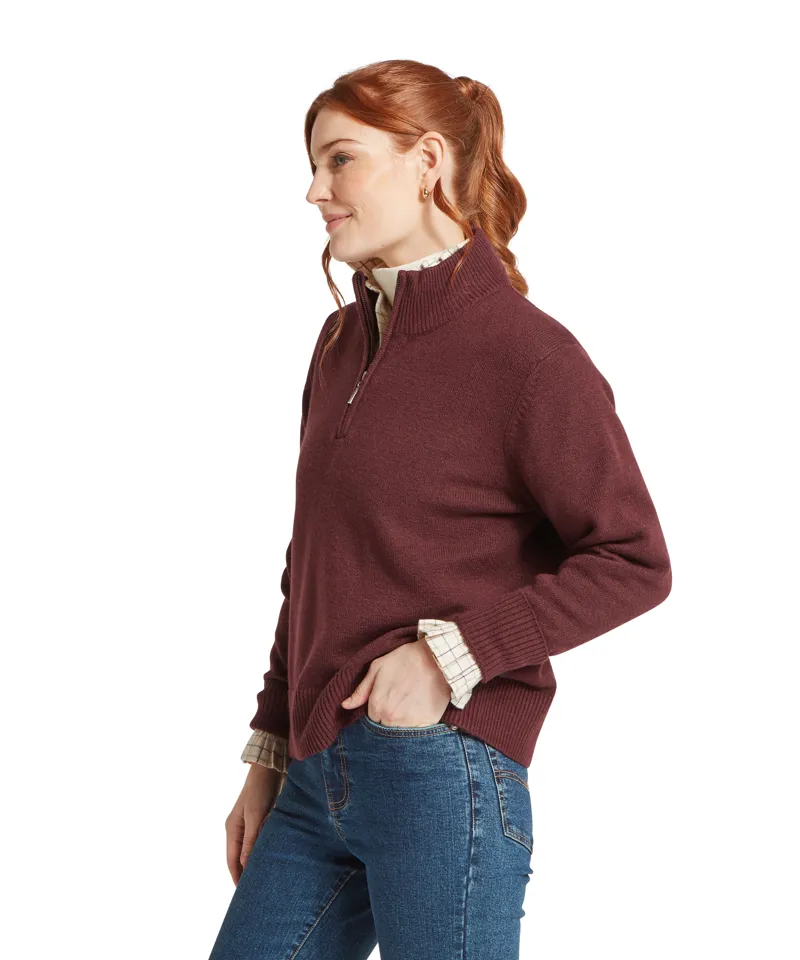 Schoffel Thoralby 1/4 Zip Jumper - Port-4