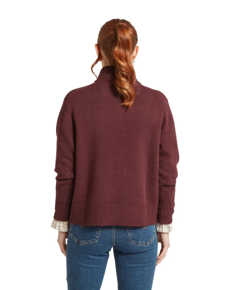 Schoffel Thoralby 1/4 Zip Jumper - Port-5