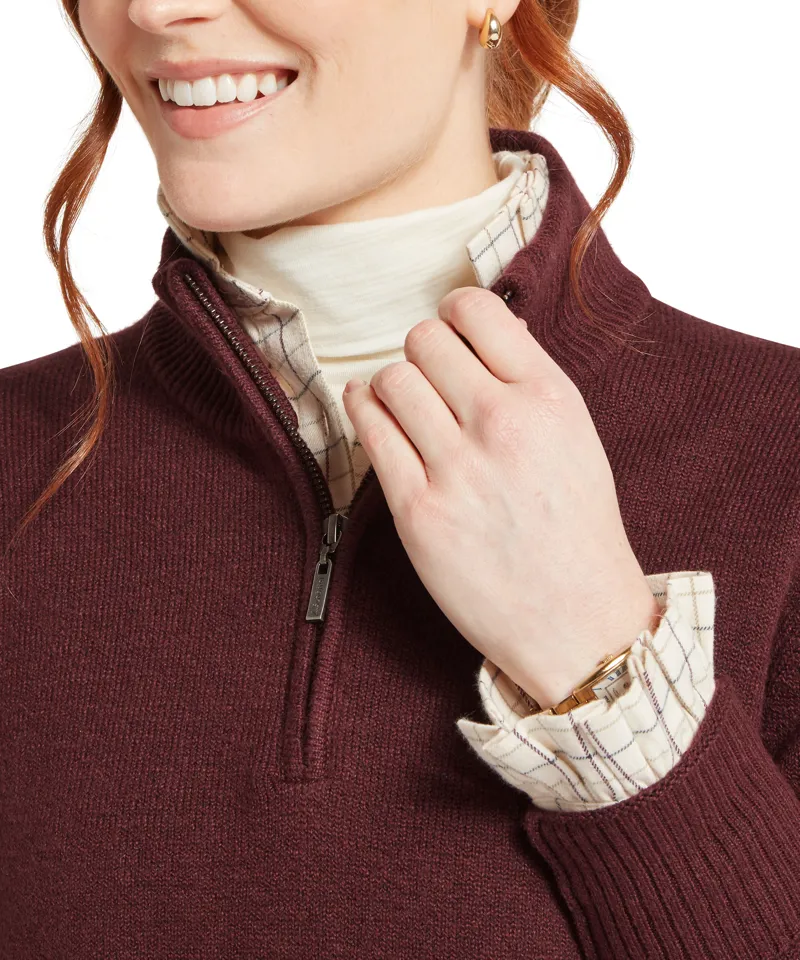 Schoffel Thoralby 1/4 Zip Jumper - Port-3