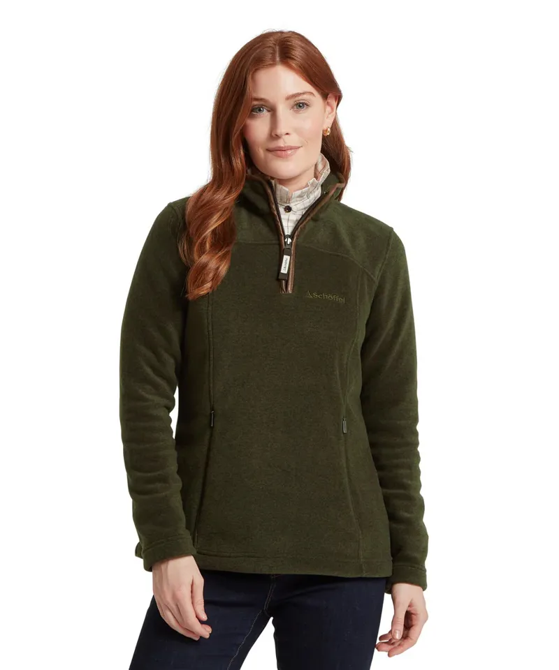 Schoffel Tilton II 1/4 Zip Fleece - Dark Olive-1