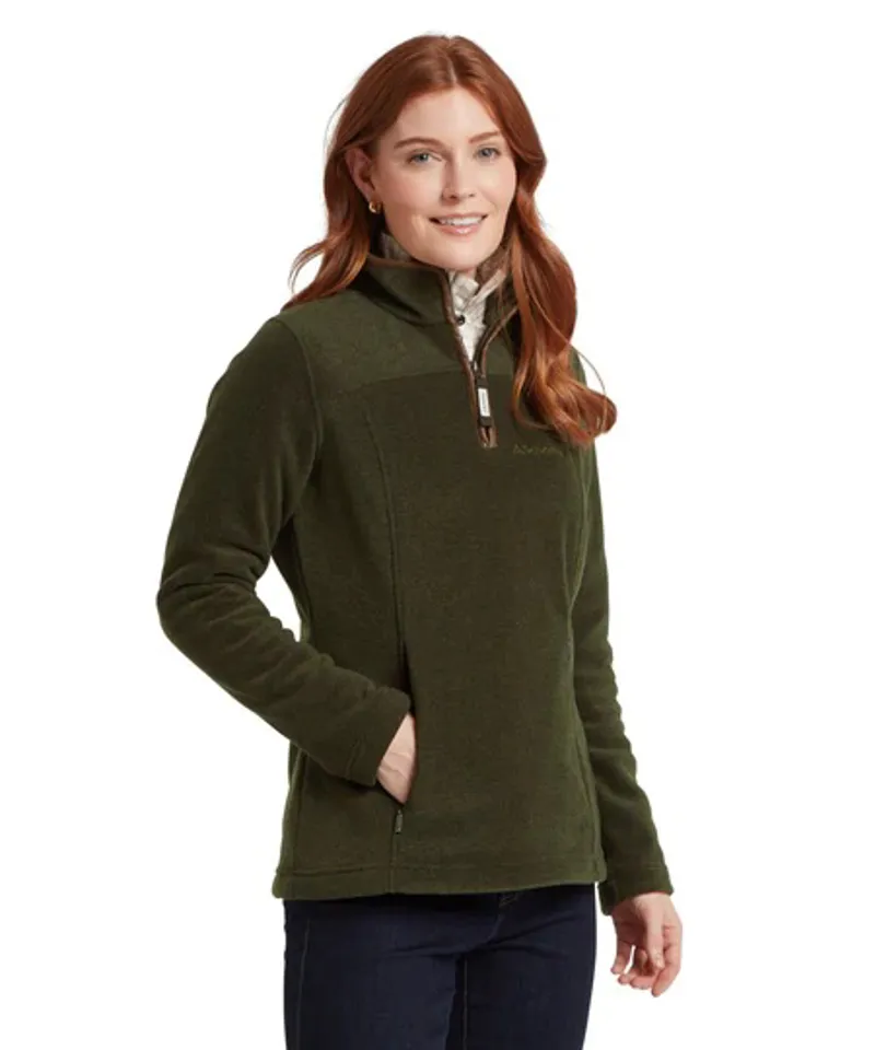 Schoffel Tilton II 1/4 Zip Fleece - Dark Olive-2
