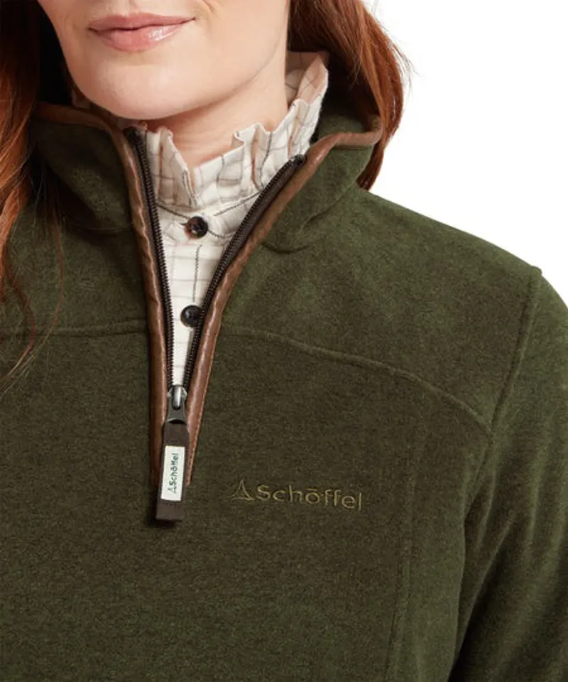 Schoffel Tilton II 1/4 Zip Fleece - Dark Olive-3