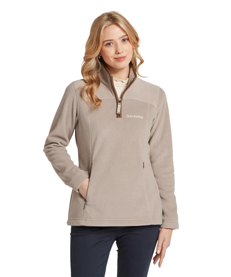 Schoffel Tilton II 1/4 Zip Fleece - Mushroom-1