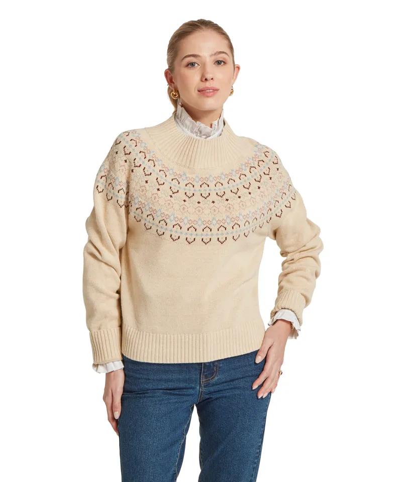 Schoffel Tresness Fairisle Jumper - Port Lake Blue-1