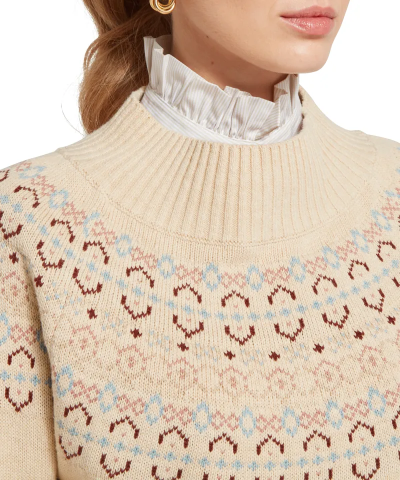 Schoffel Tresness Fairisle Jumper - Port Lake Blue-5