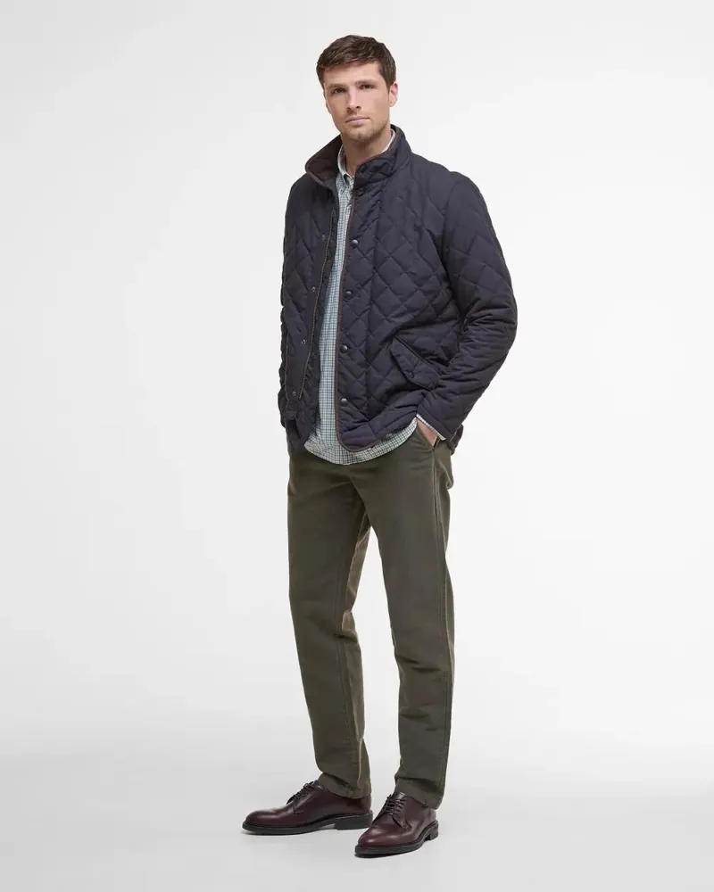 Barbour Shoveler Qulited Jacket Navy-2