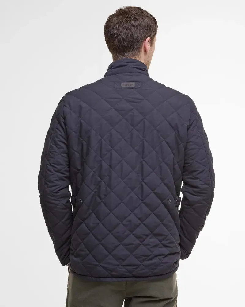 Barbour Shoveler Qulited Jacket Navy-3