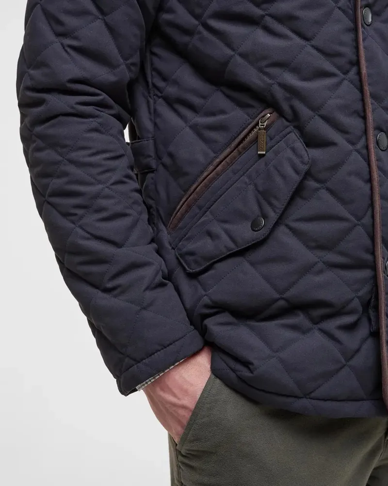 Barbour Shoveler Qulited Jacket Navy-6