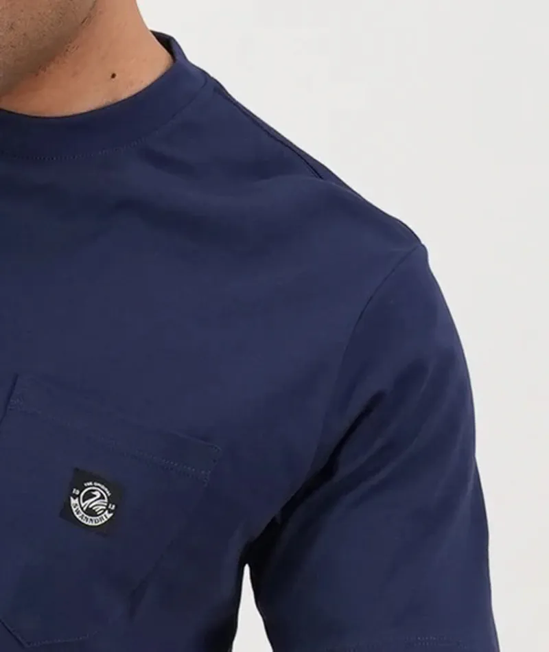 Swanndri Duval V3 Plain Pocket T Shirt - Navy-2