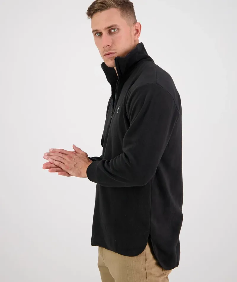 Swanndri Motu Fleece Pullover - Black-2