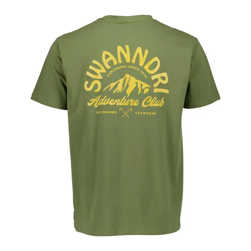 Swanndri Mountain Top Printed T Shirt - Clove-1