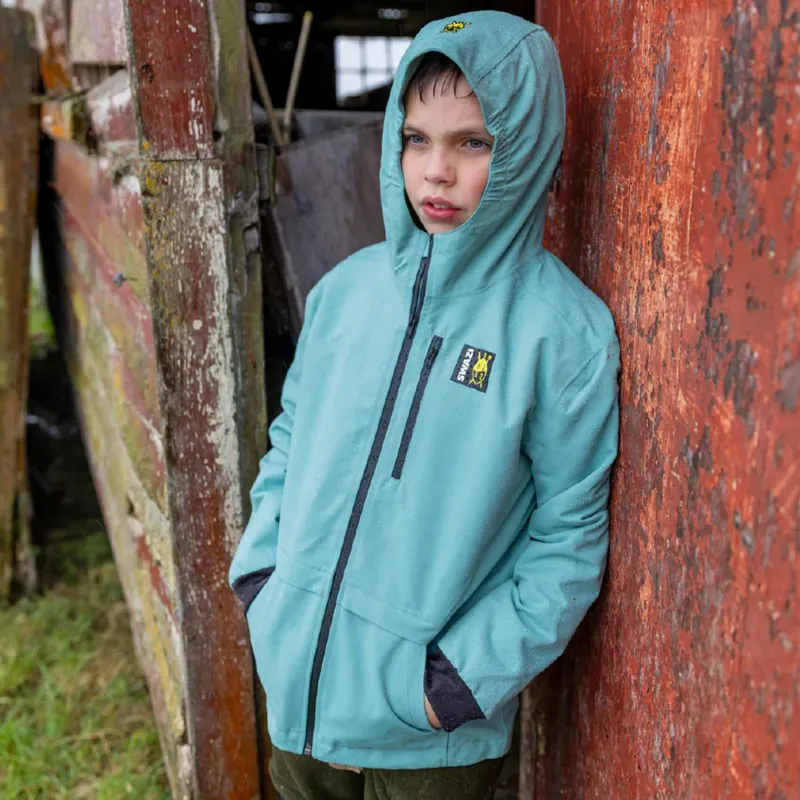 Swazi Kid's Mangrove Rain Jacket - Teal-8