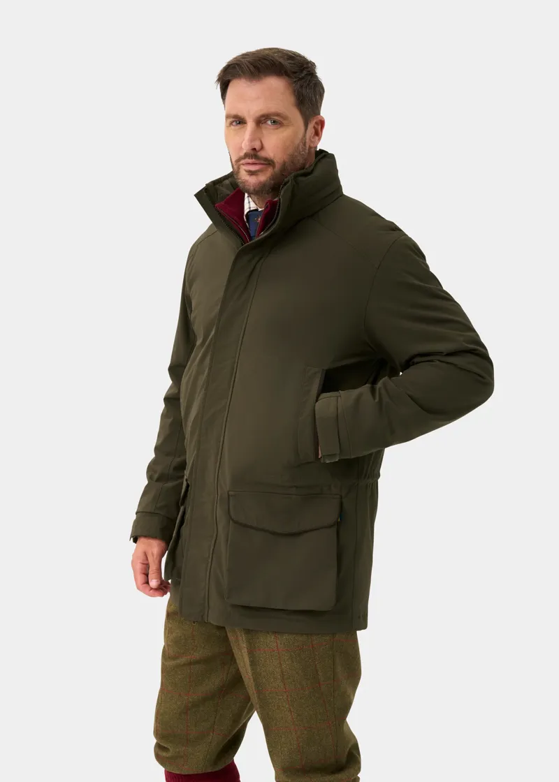 Alan Paine Willsden Men's Shooting Coat - Olive-1