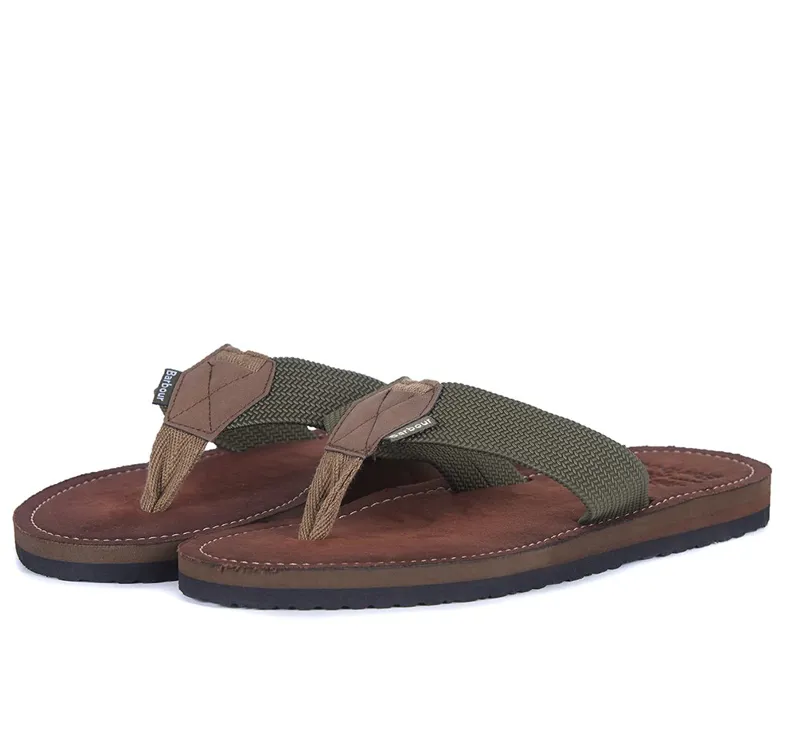 Barbour Men's Toeman Beach Sandal - Olive