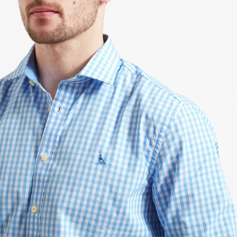 Schoffel Thorpeness Tailored Shirt - Blue Check-2